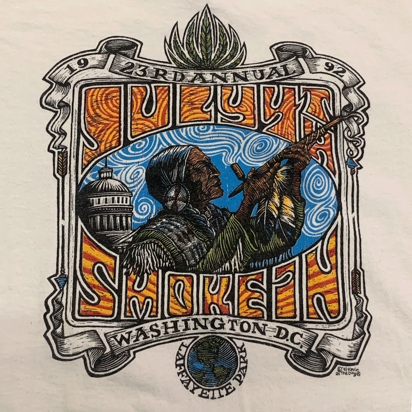 23rd Annual 4th of July Smoke-In Tee, 1992