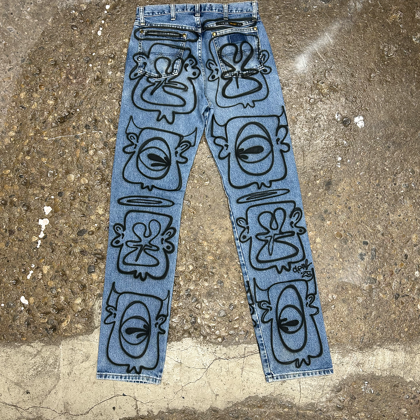 Face Sketch Denim