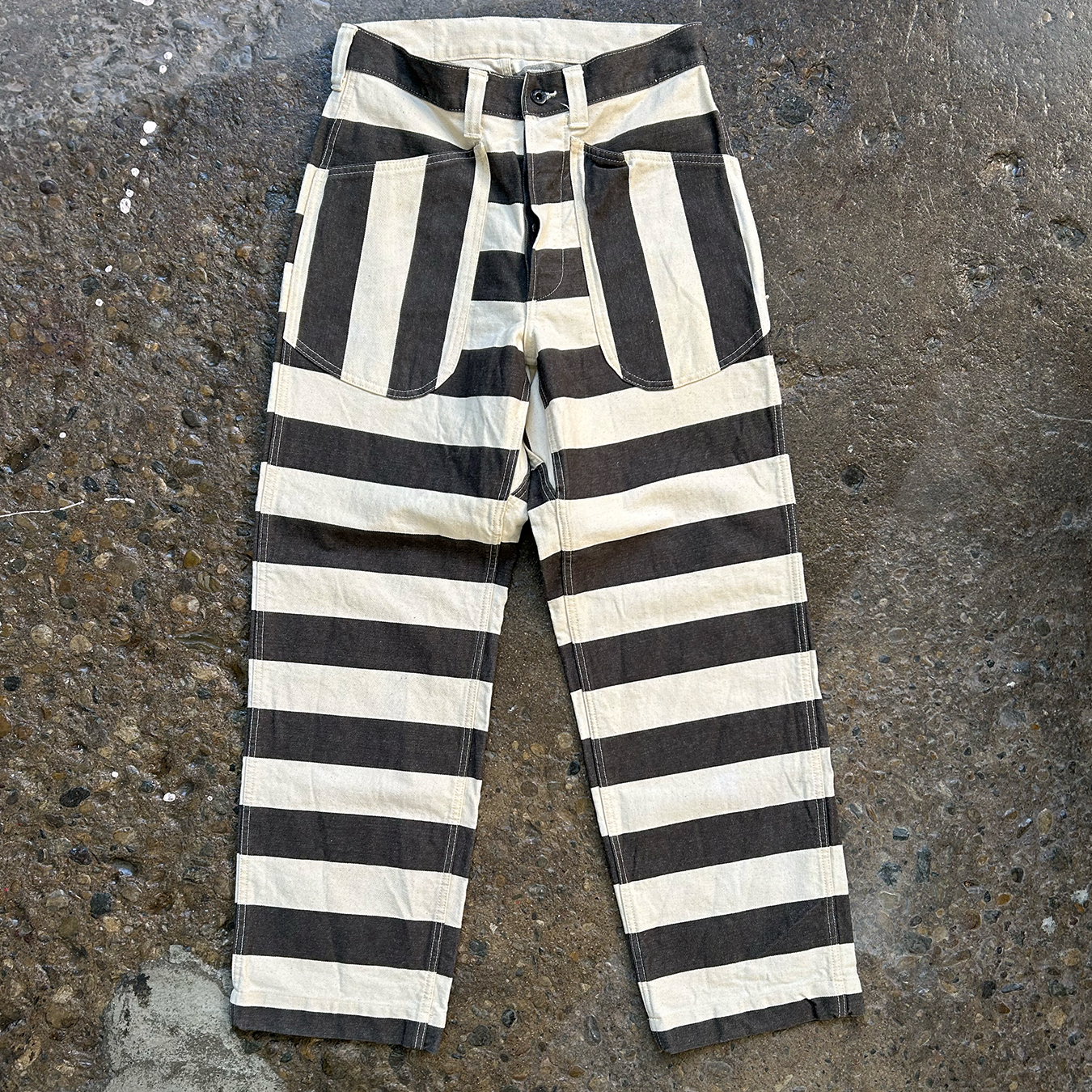 Faux Vintage Prisoner Pants