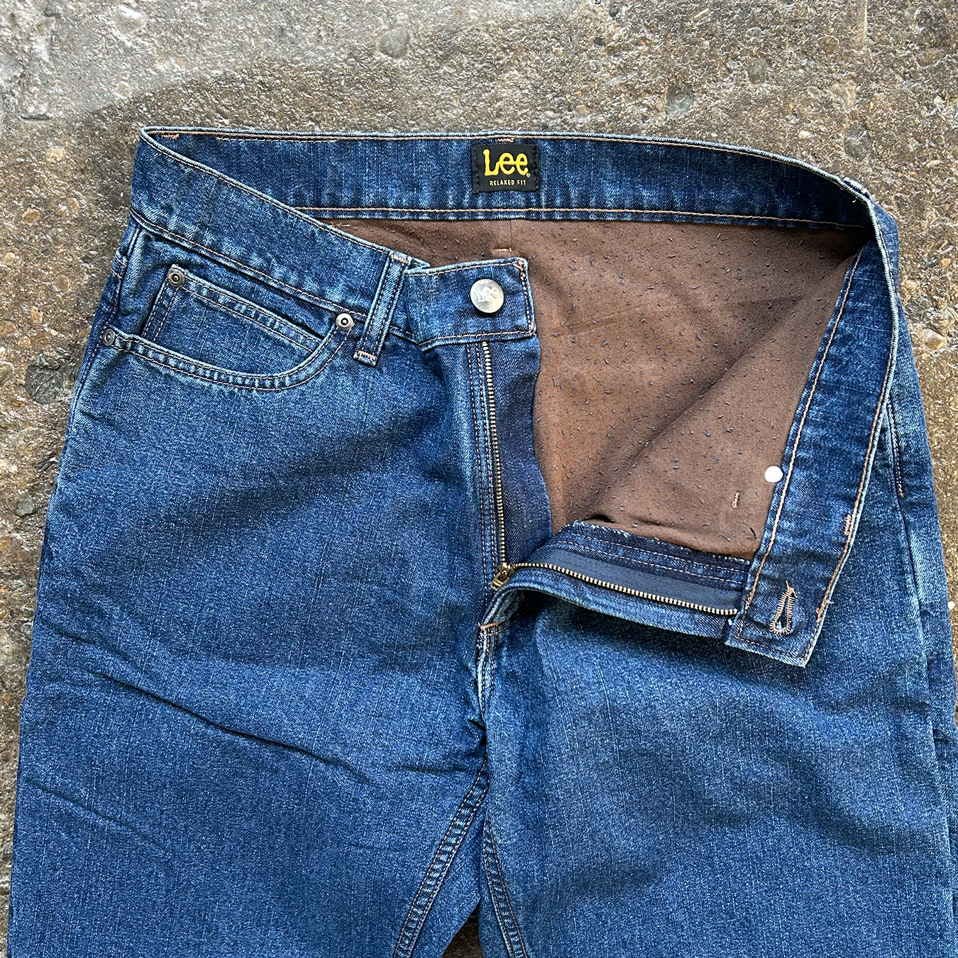 Lined Lee Jeans