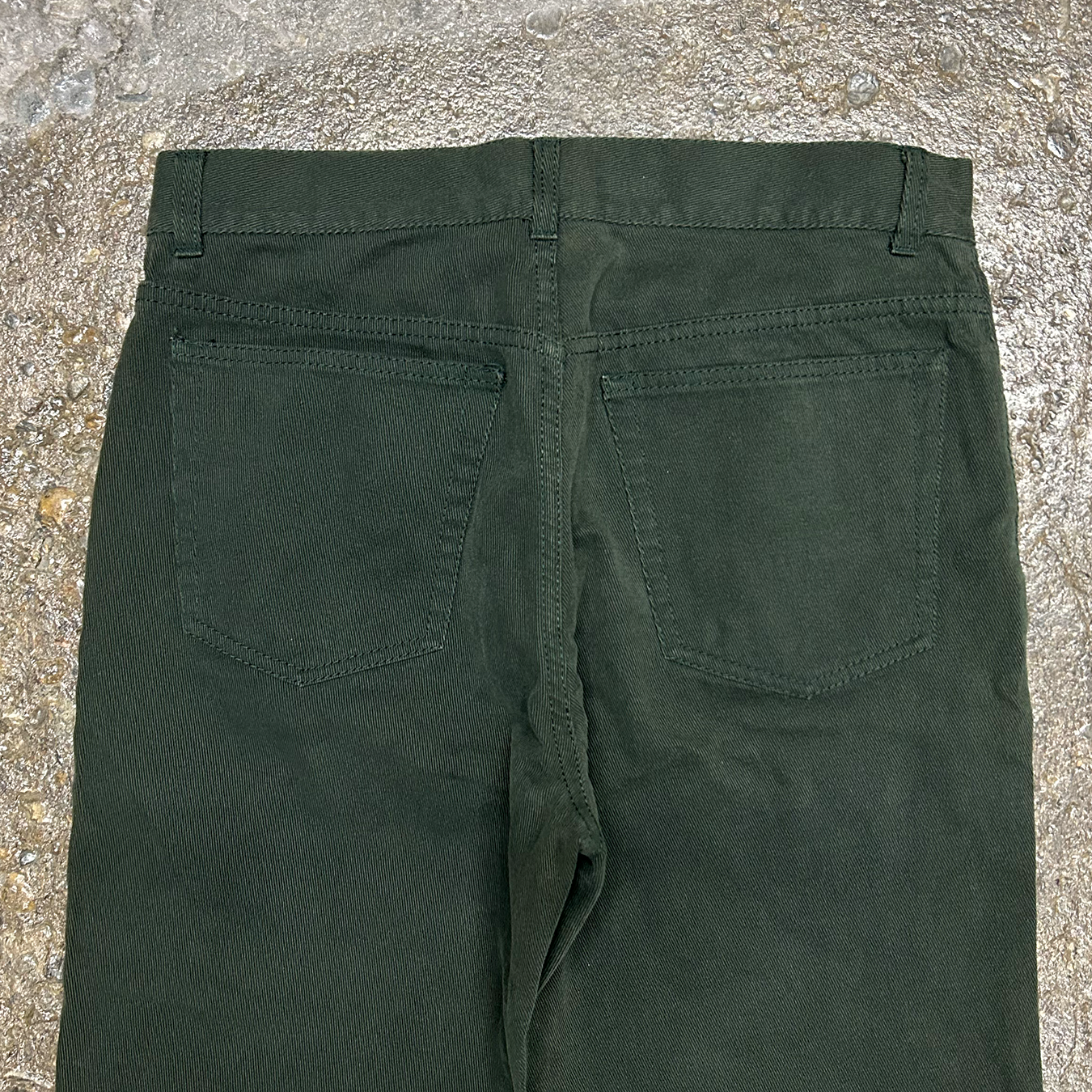 Deep Green Iceberg Straight Denim