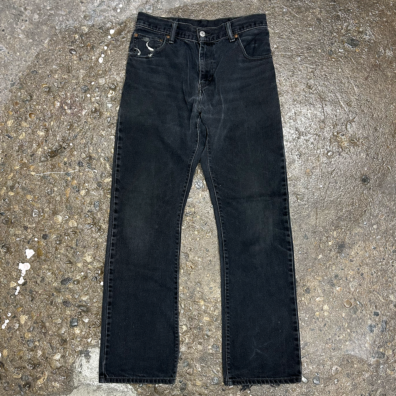 Flared and Thrashed Levi's 517