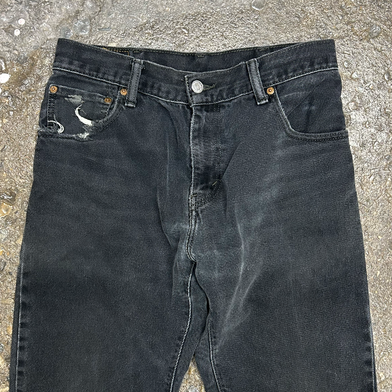 Flared and Thrashed Levi's 517