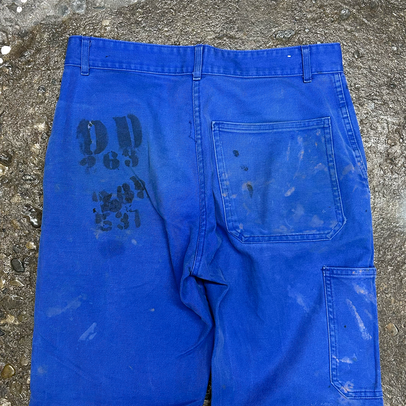 French Blue Prisoner Pants