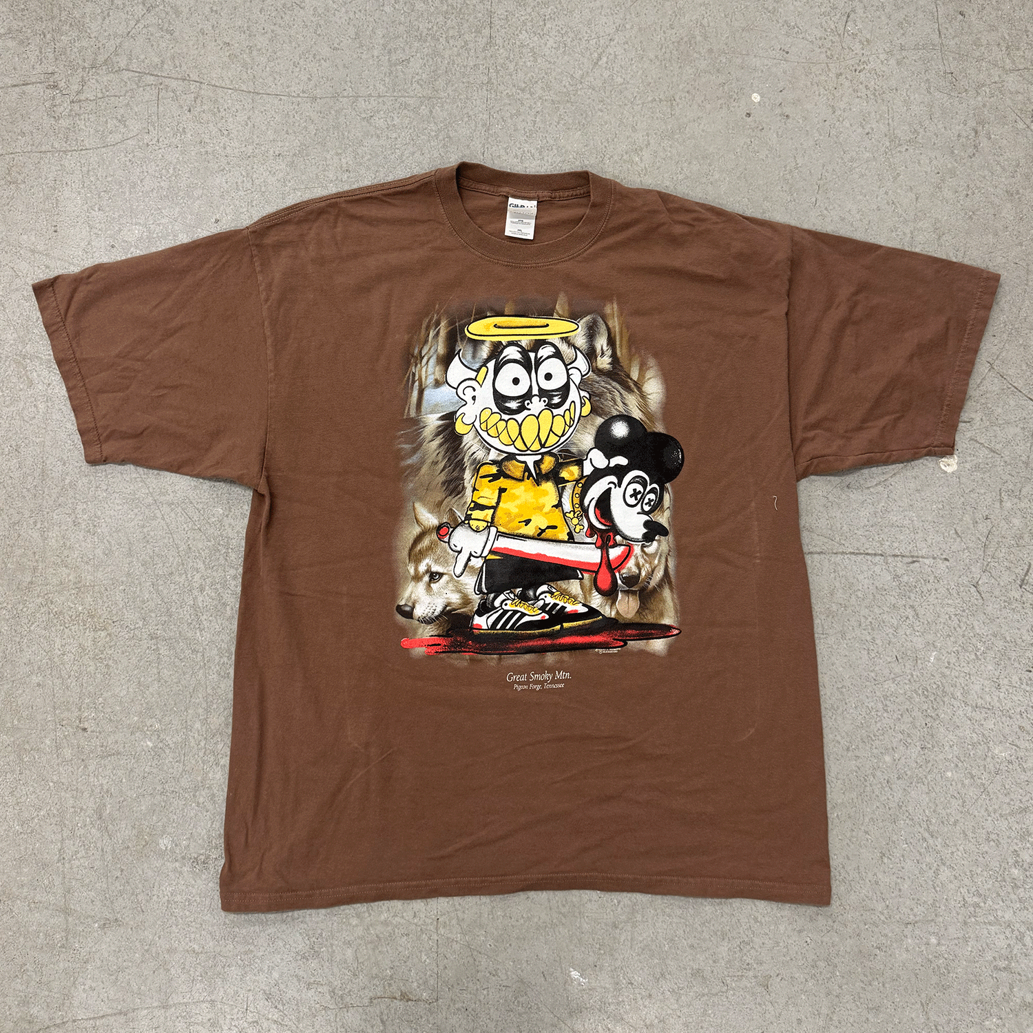 Brown Wolf Tee