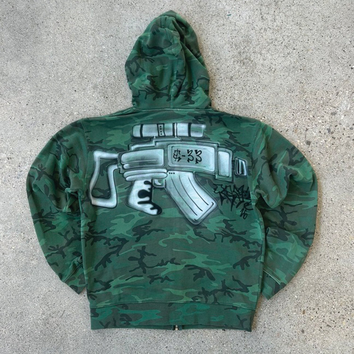 CRMY.WOODLAND.CAMO.GUN.HOODIE