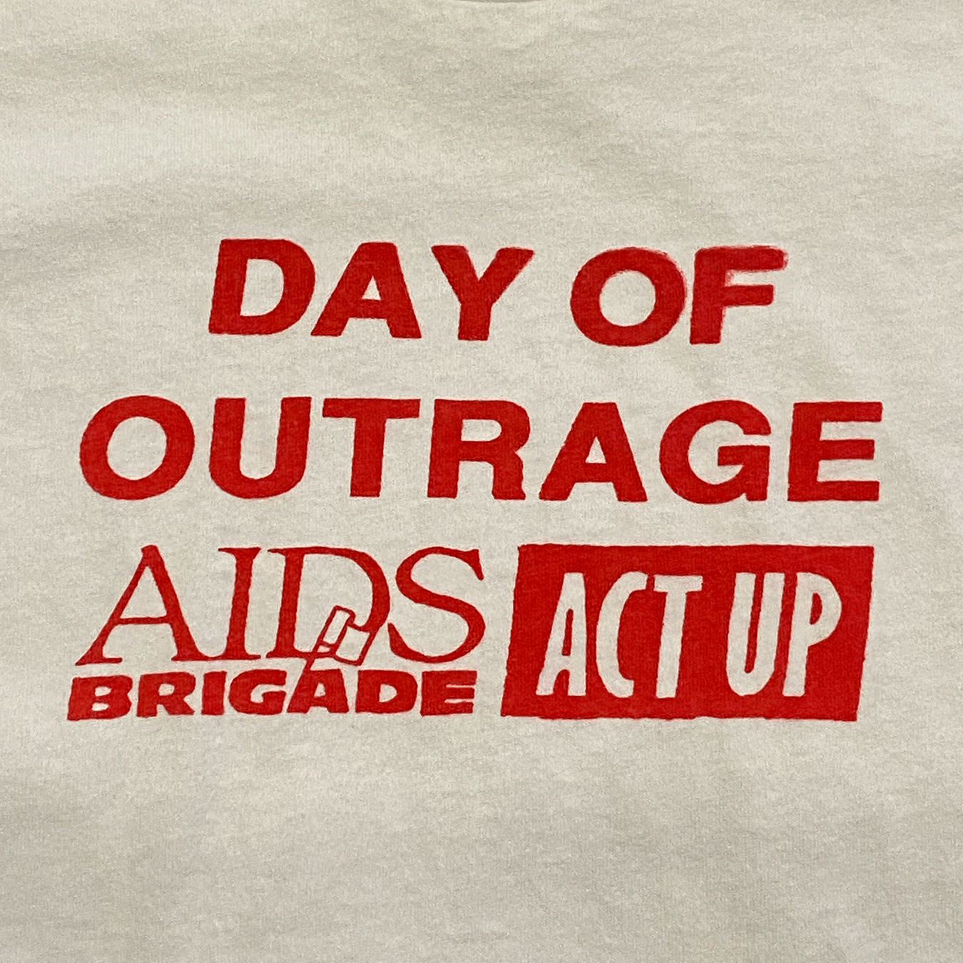 Day Of AIDS Outrage Tee, 1980s