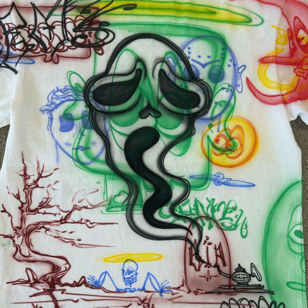PUMPKIN MAN SCARECROW HORROR OVERLAY