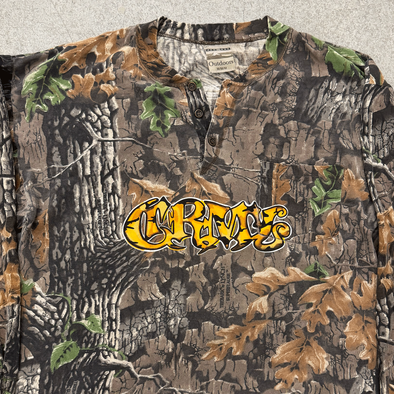 Trapped Camo Henley