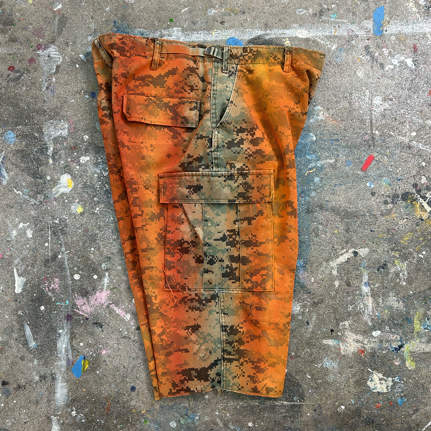 Overspray Camo Half-Pants (36)