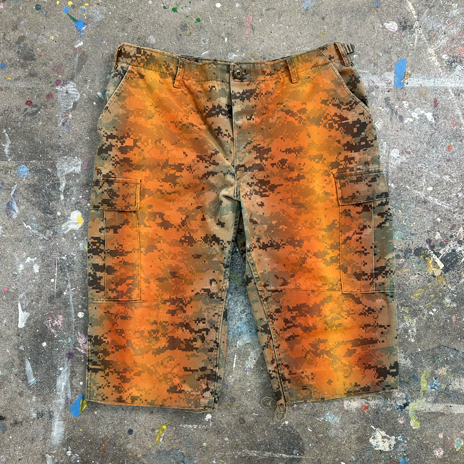 Overspray Camo Half-Pants (36)