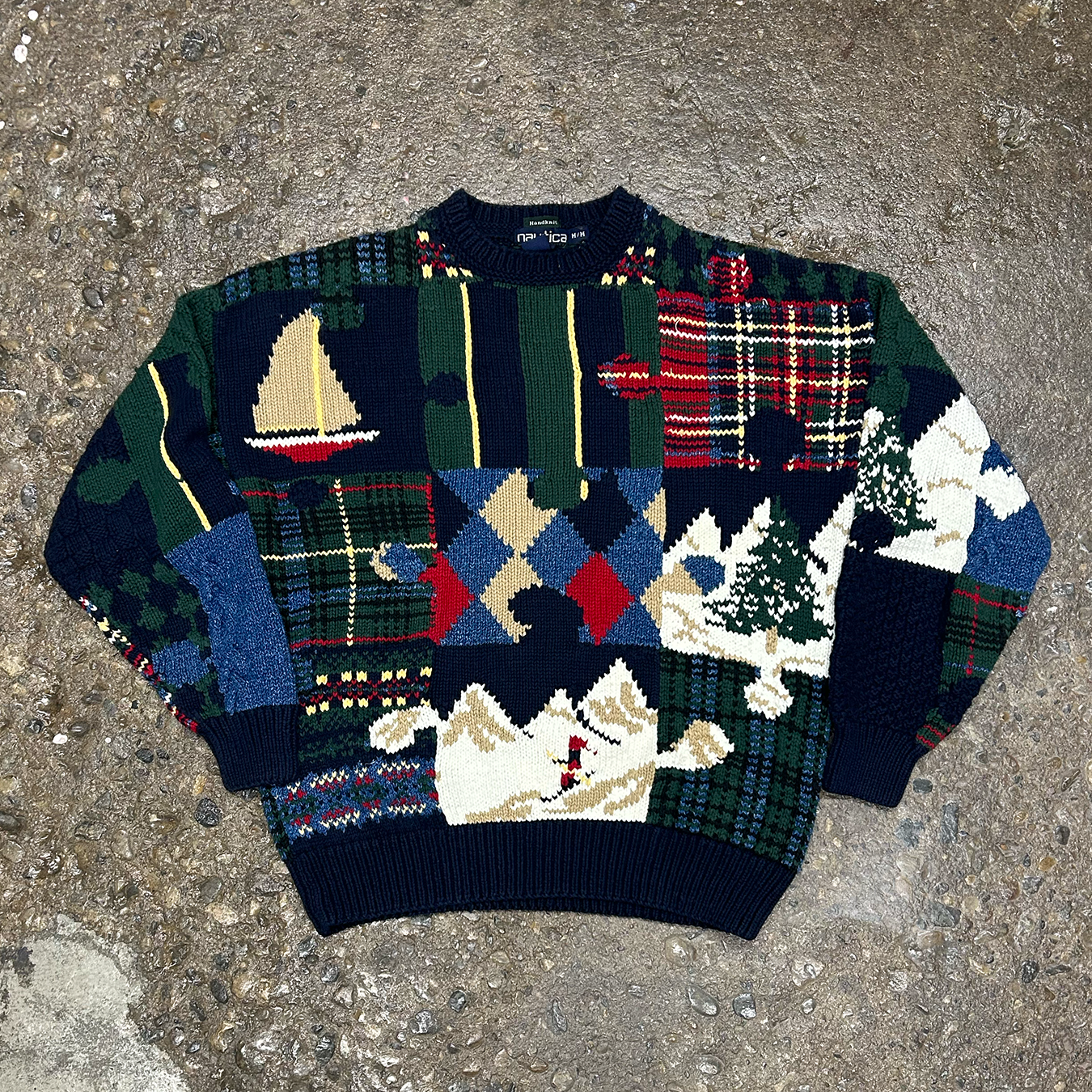 Nautica Puzzle-Piece Ski Sweater