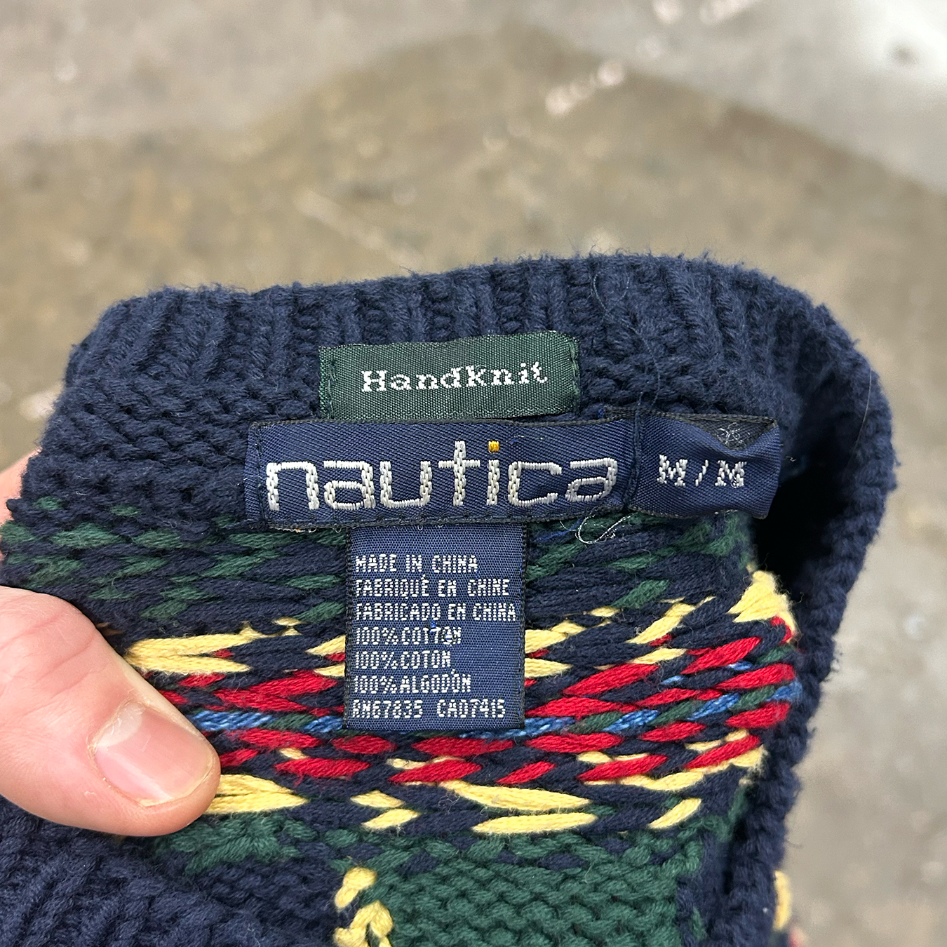 Nautica Puzzle-Piece Ski Sweater