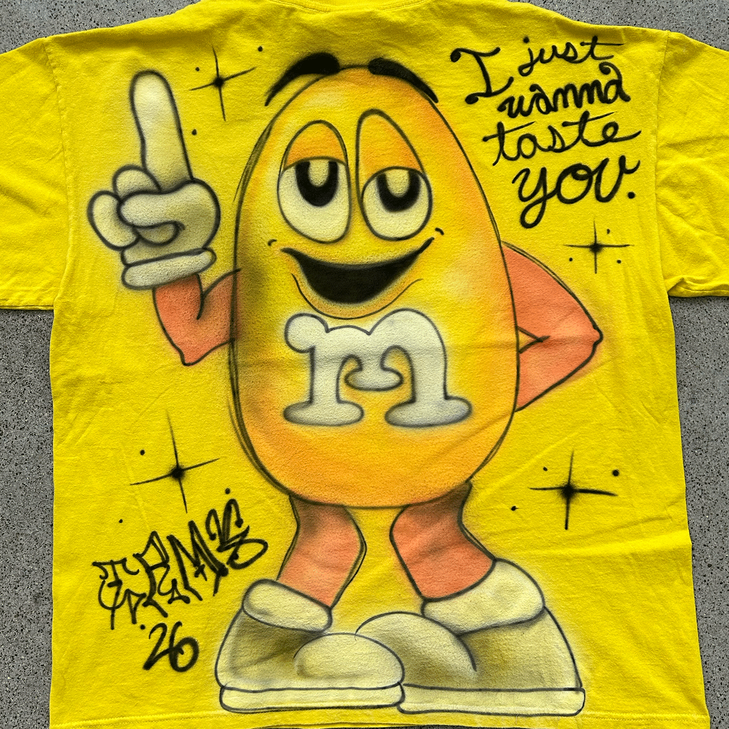 Yellow M&M Tee