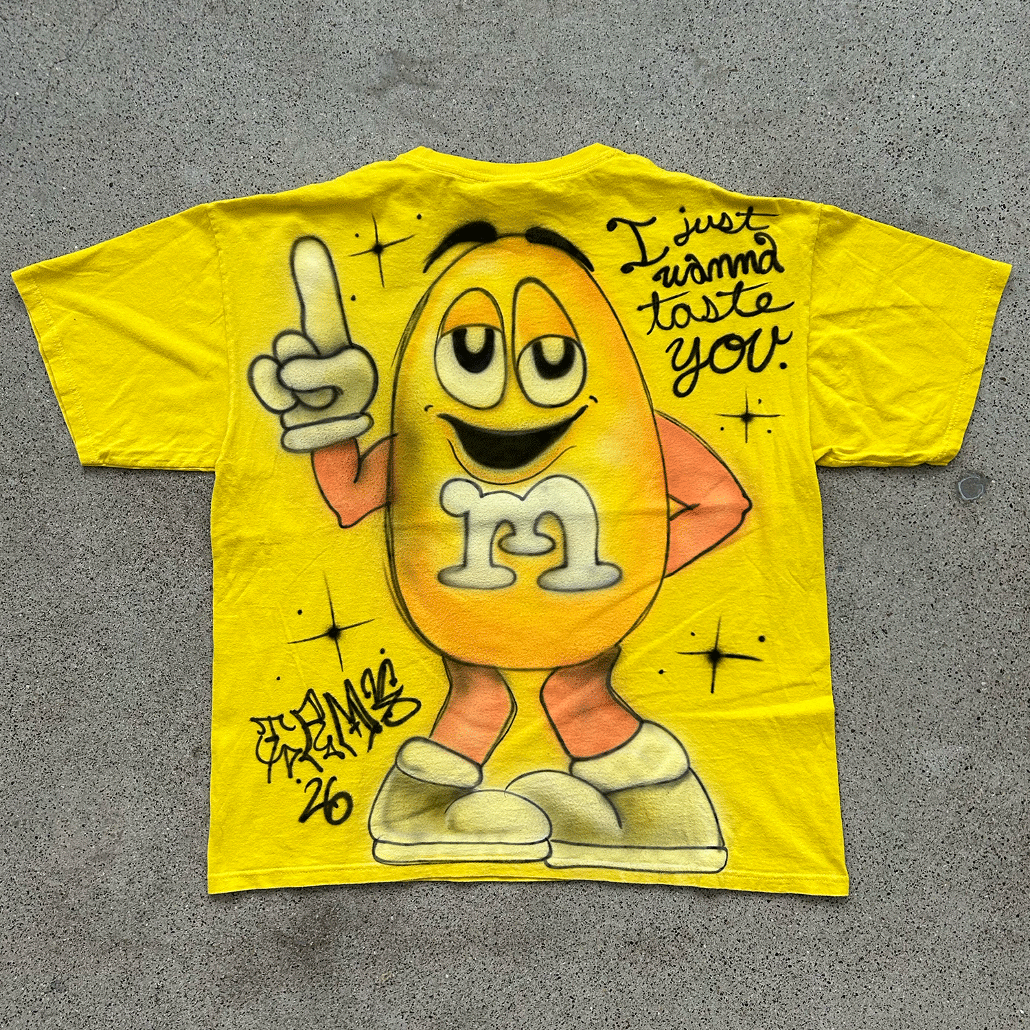 Yellow M&M Tee