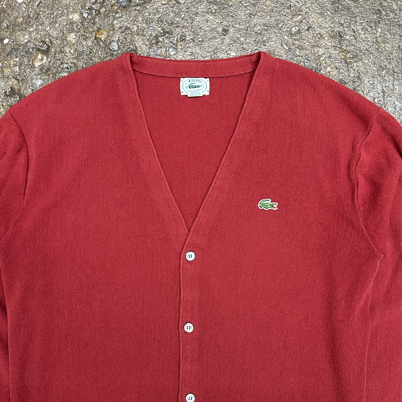 Red Lacoste Cardigan