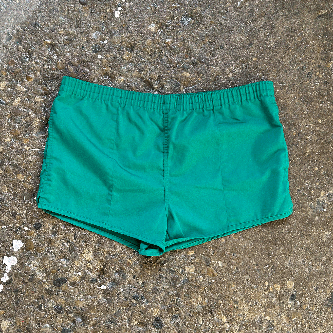 Land's End Green Track Shorts