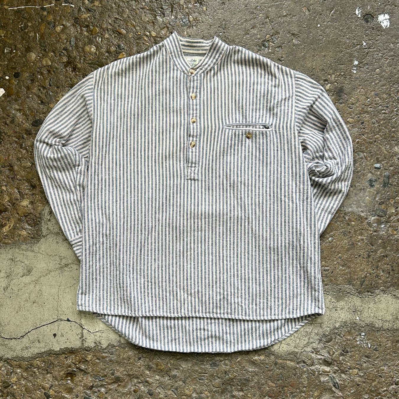 Stripped Cotton Pajama Shirt