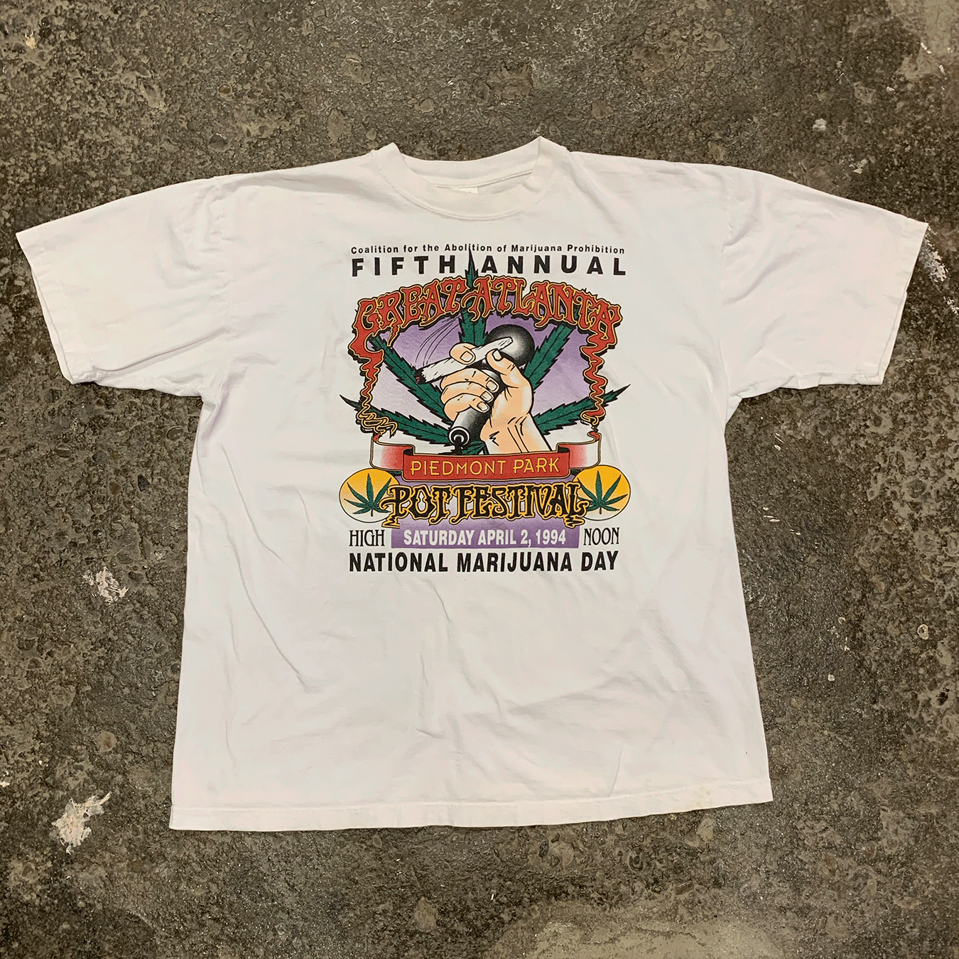 The Fifth Great Atlanta Pot Festival Tee, 1994