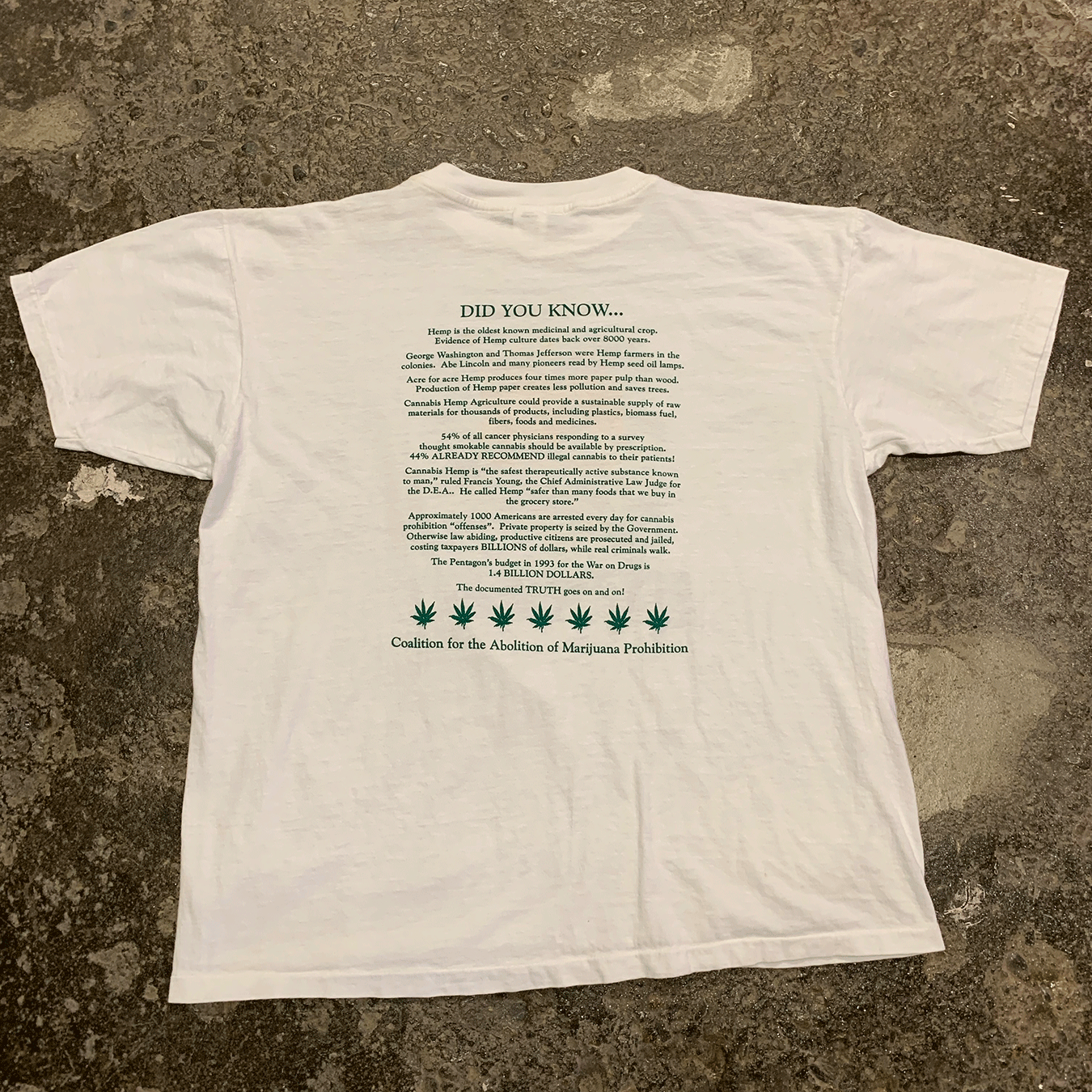 The Fourth Great Atlanta Pot Festival Tee, 1993