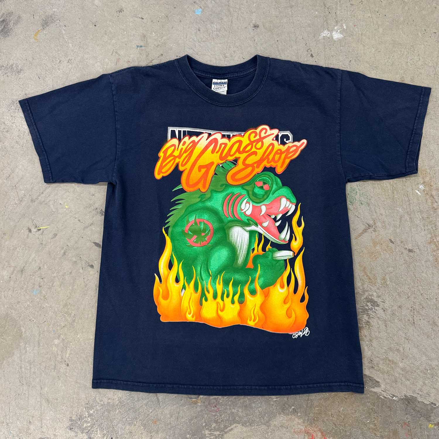 Big Grass Shop Tee (NAVY)