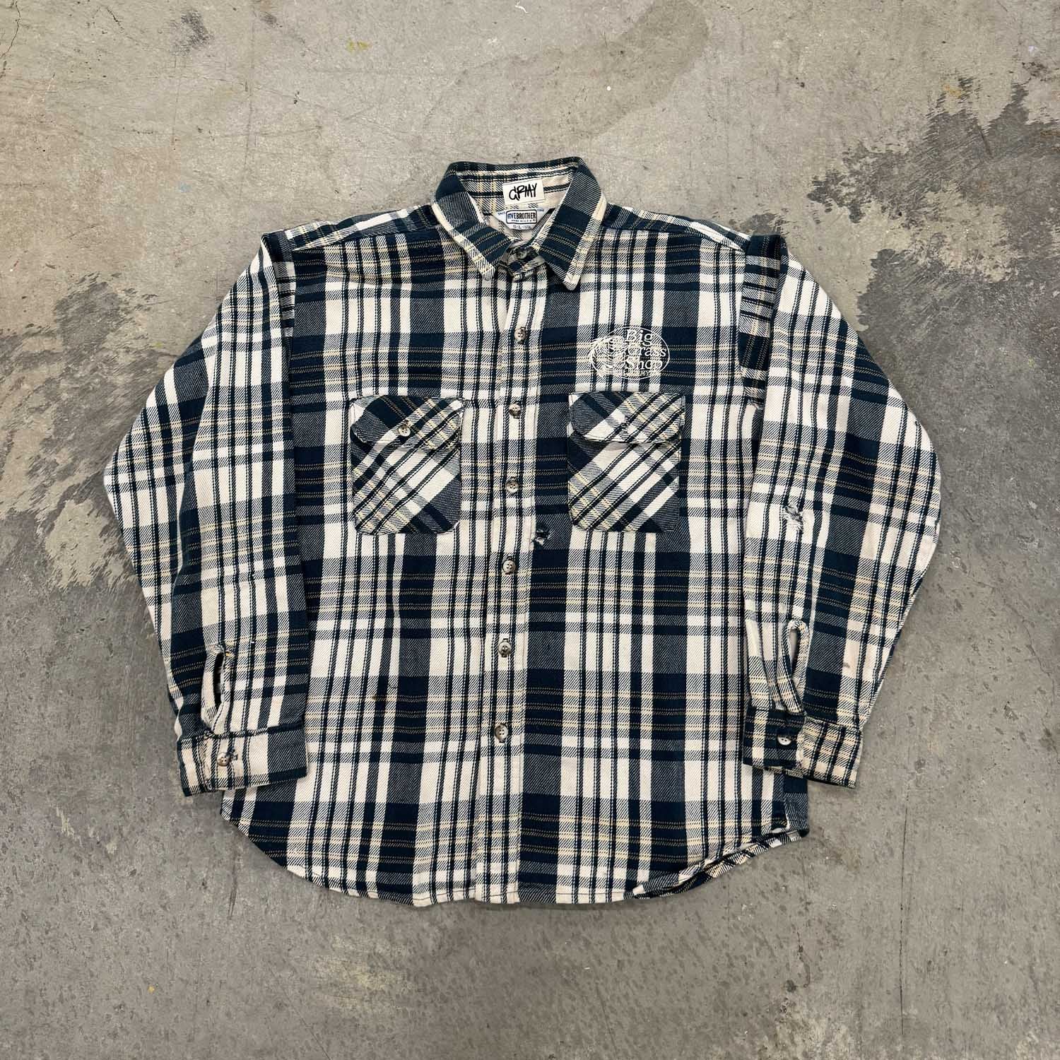 Big Grass Shop Flannel (WHITE)