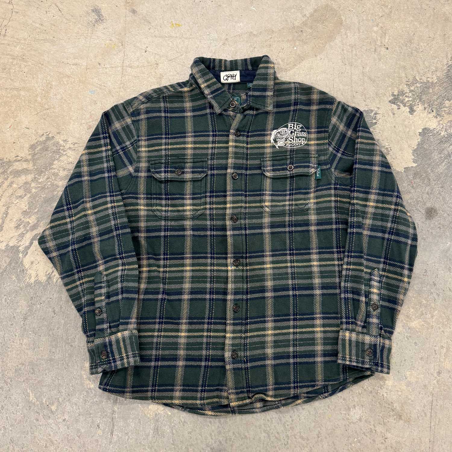Big Grass Shop Flannel (GREEN)